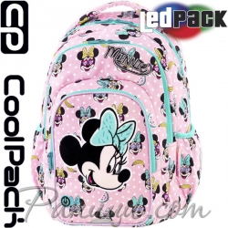 Cool Pack LED Светеща ученическа раница Spark L Minnie Pink B45302 Cool Pack LED Светеща ученическа раница Spark L Minnie Pink B45302
